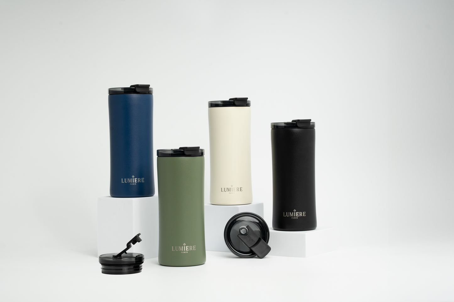 16oz | Lumiere Lavish Travel Mug | Sapphire Blue