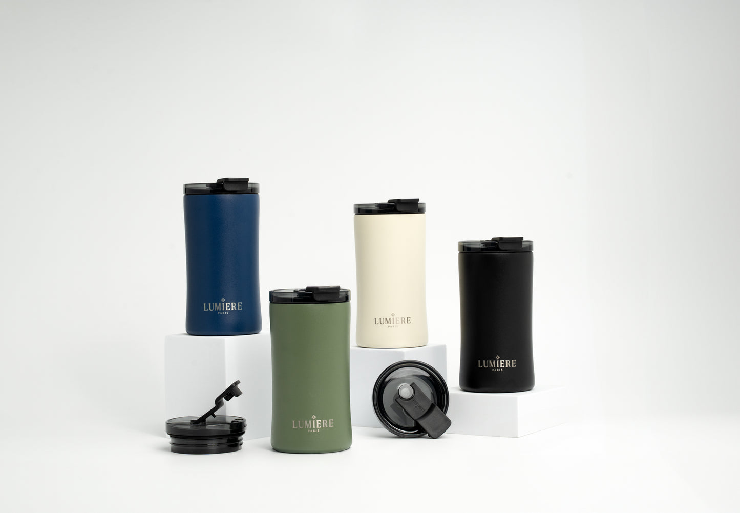 12oz | Lumiere Lavish Travel Mug | Sapphire Blue
